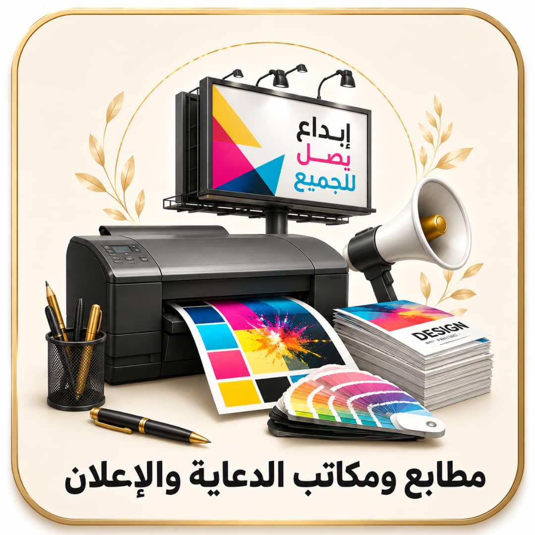 مطابع ومكاتب دعاية وإعلان