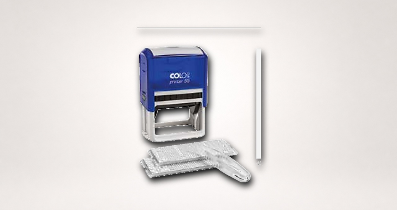 طقم ختم عريض ذاتي التخصيص COLOP Printer 55 Set